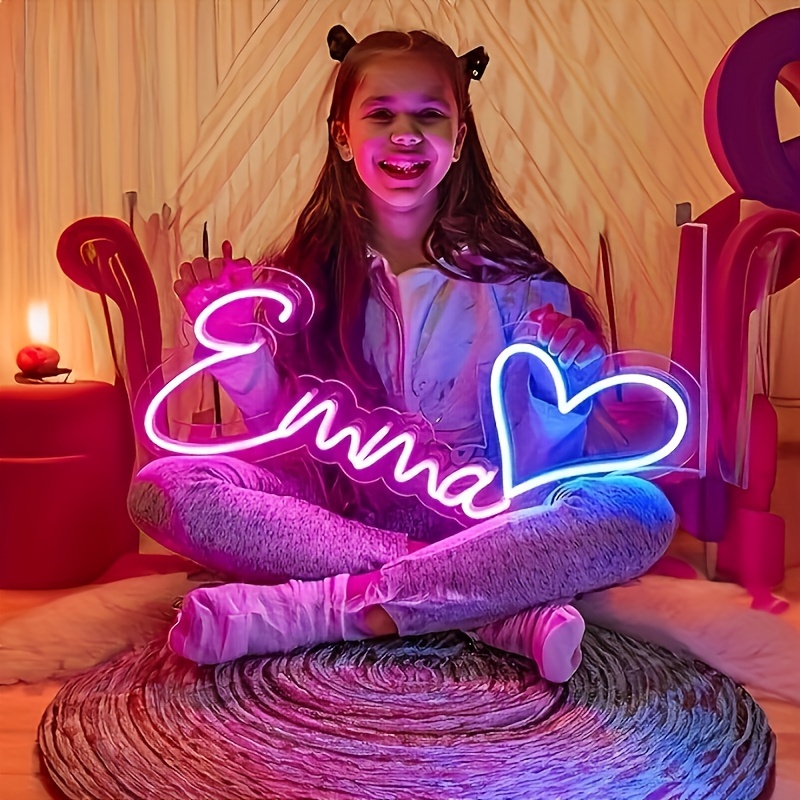 Lighting Decoration Ideas - Kısma Düğmeli Özel Neon LED Duvar