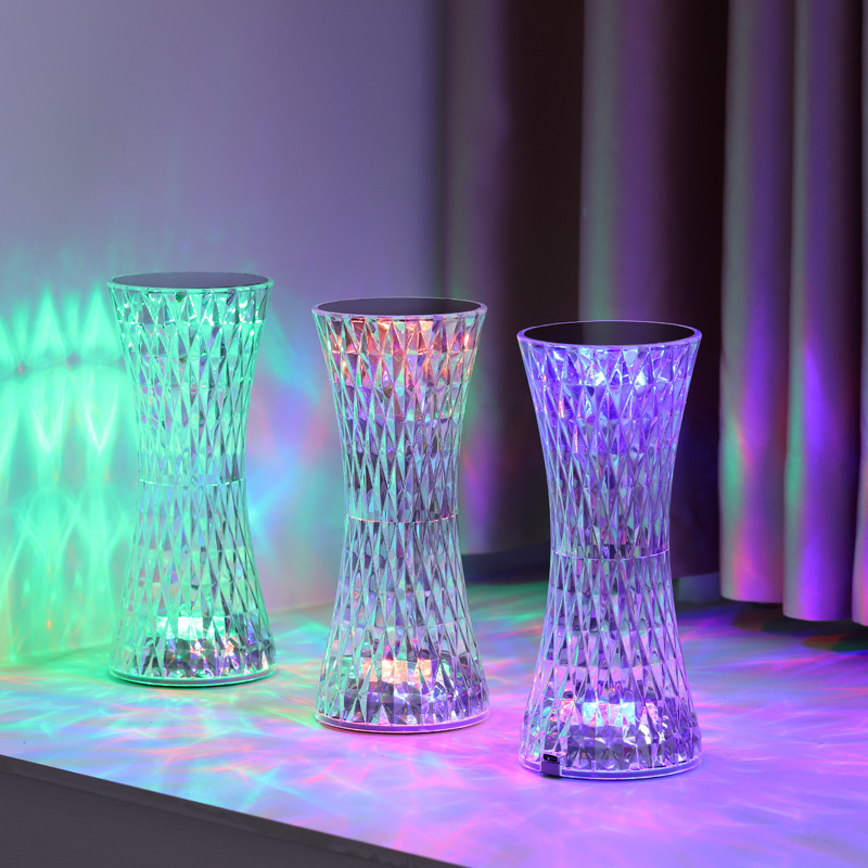 Up Lighting Decor - Kristal Başucu Masa Lambaları Noel Akrilik