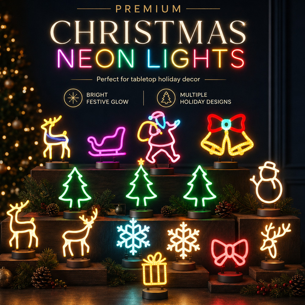Lighting Christmas Decor - Noel Dekorasyonu LED Neon Işık Geyik