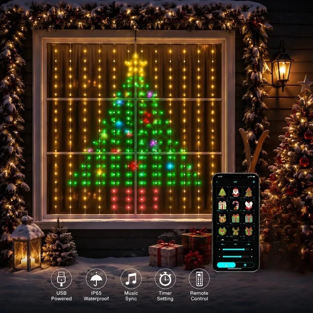 Noel Işık Zinciri LED Perde Iş - Lighting Christmas Decor incelemesi ve fiyatı
