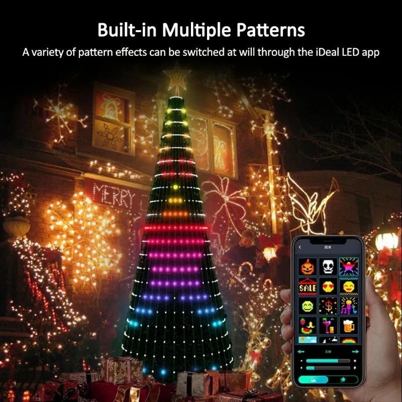 Noel Yıldızı Ağaç Işıkları RGB - Lighting Christmas Decor incelemesi ve fiyatı