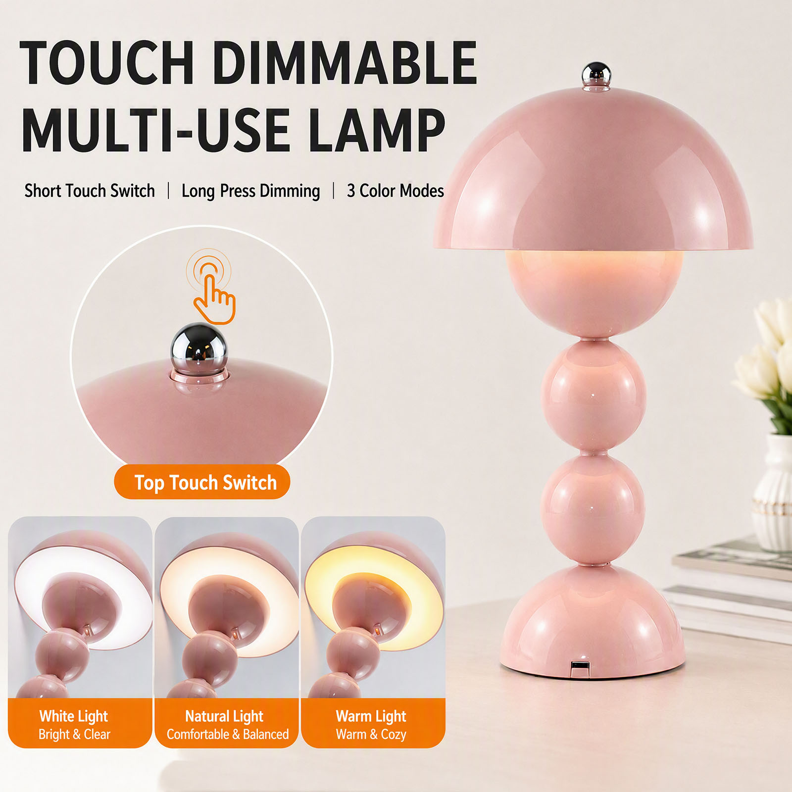 Vintage Mantar Masa Lambası US - Lighting Decor Bedroom incelemesi ve fiyatı
